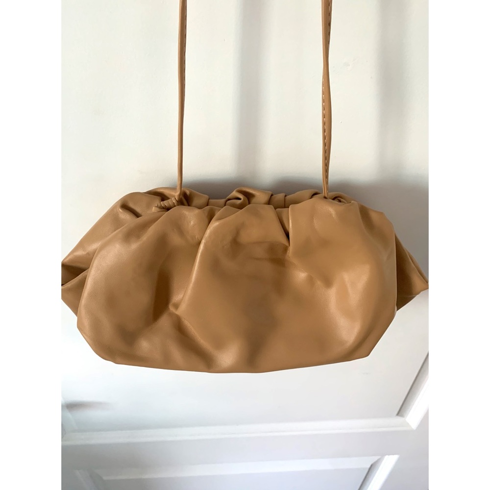 Bottega Style Camel Clutch/Crossbody